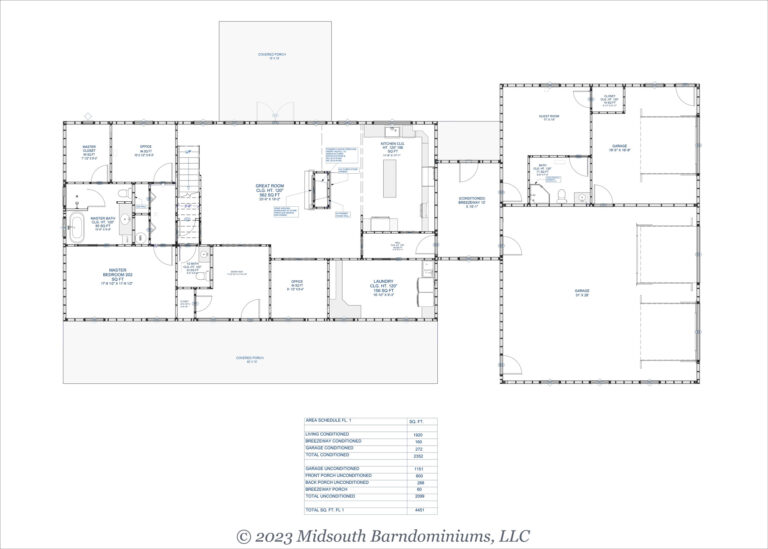 Main Level Floor Plan