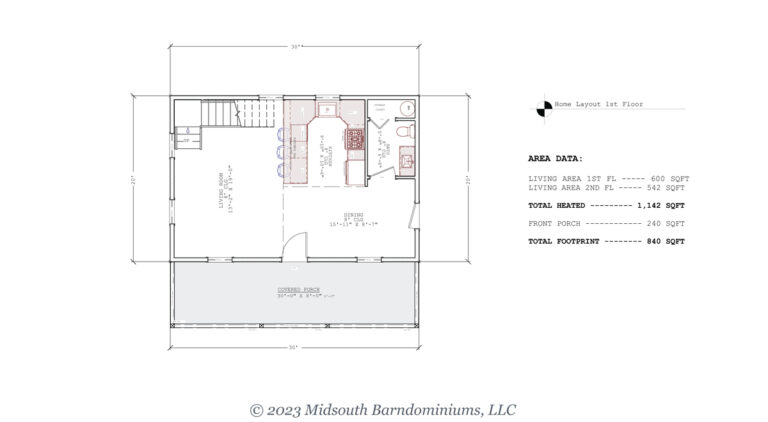 Elder Main Level Floor Plan
