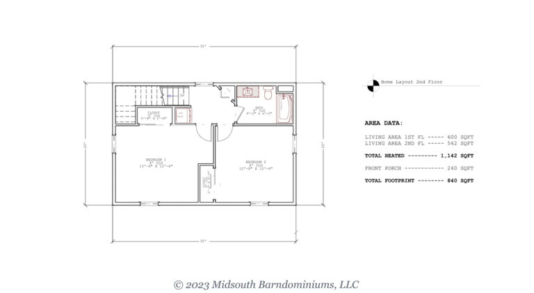 Elder Second Level Floor Plan