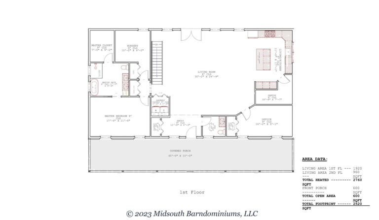 Freesia Floorplan Main Level