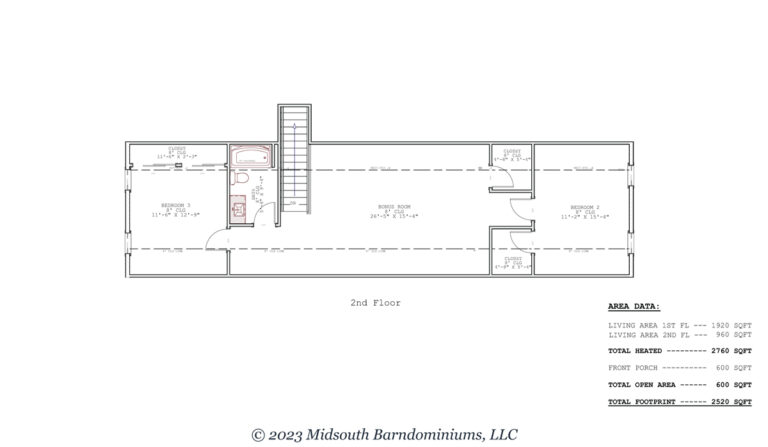 Freesia Floorplan 2nd Level